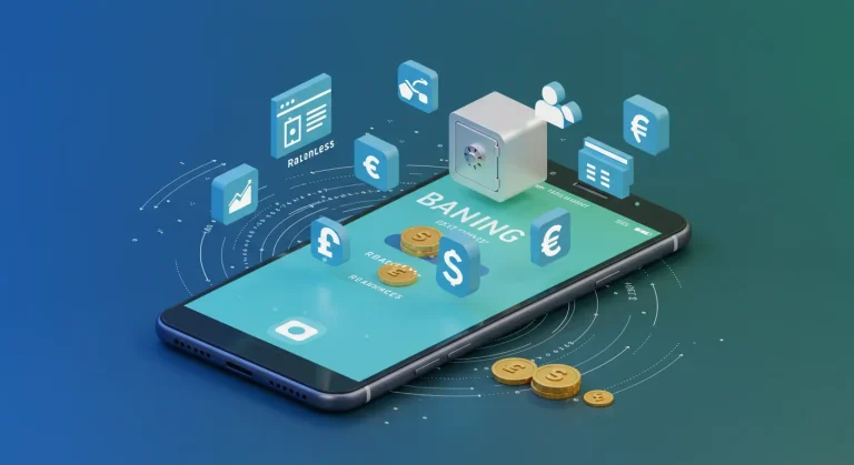 What is meant by mobile banking?