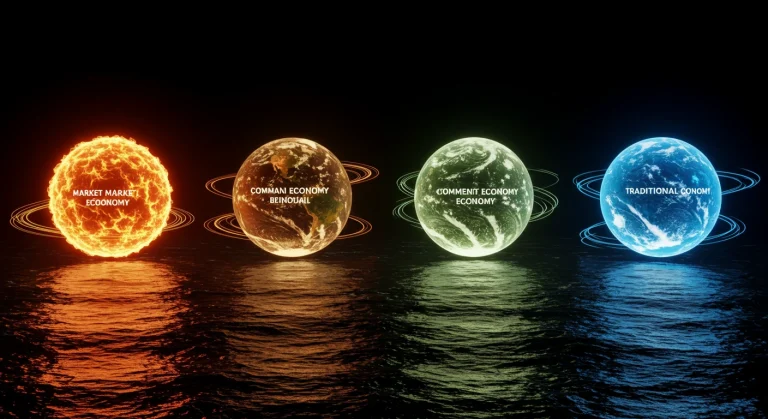 What are the 4 types of global economy?