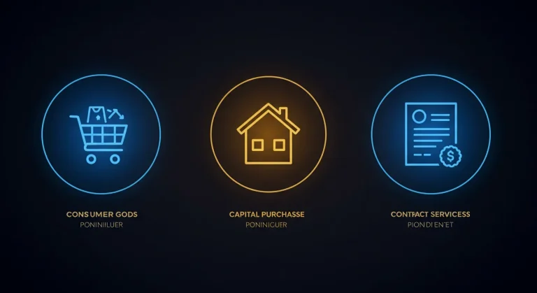 What are the 3 types of purchases?