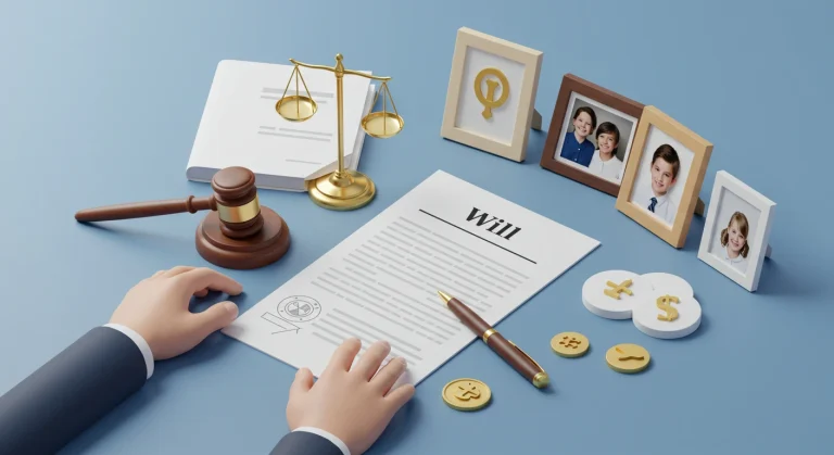 What are the 7 steps of preparing a will?