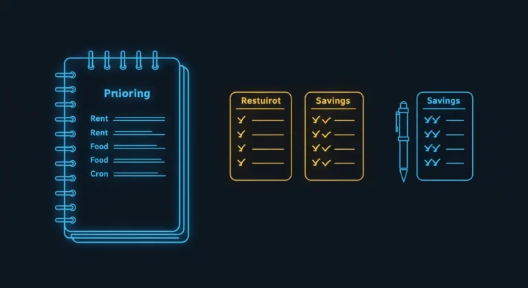 What are the first 5 things you should list in a budget?